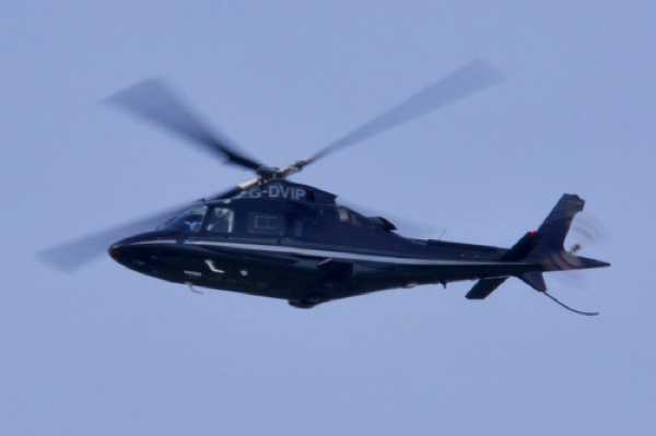 25 January 2021 - 13-25-47
G-DVIP, an Agusta A109E helicopter belonging to Castle Air making a fast and high pass over Dartmouth heading west
--------------------------
Agusta A109E (G-DVIP)